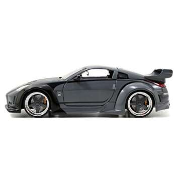 Jada Toys Fast & Furious 1:24 D.K.'s Nissan 350Z Die-cast Car, Toys for Kids and Adults, Grey and Black (97172)