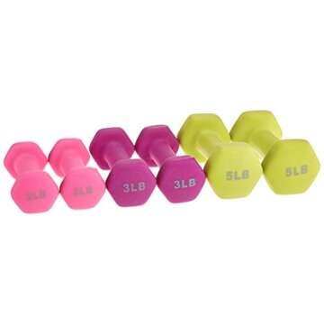 Amazon Basics 20-Pound Dumbbell Set with Stand