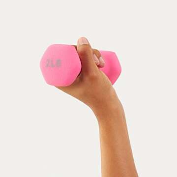 Amazon Basics 20-Pound Dumbbell Set with Stand