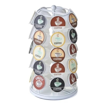 Nifty K Cup Holder – Compatible with K-Cups, Coffee Pod Carousel | 35 K Cup Holder, Spins 360-Degr...
