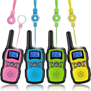 Kids Walkie Talkies 4 Pack Long Range HD Sound Outdoor Fun
