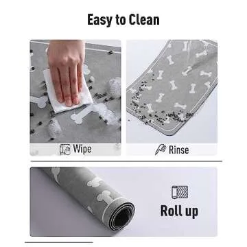 Absorbent Dog Feeding Mat - Easy Clean Pet Accessory