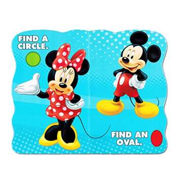 Disney Mickey Mouse "My First Books" -- Set of 4 Shaped Disney Mickey Mouse Board Books for Toddlers...