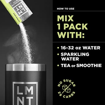 LMNT Zero Sugar Electrolytes Citrus Salt Hydration Drink Mix