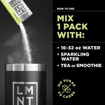 LMNT Zero Sugar Electrolytes Citrus Salt Hydration Drink Mix