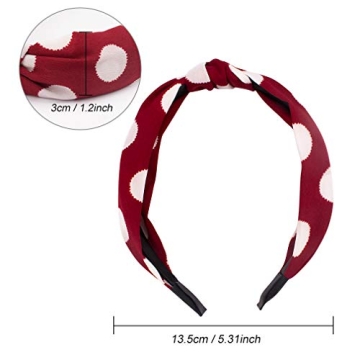 Cubaco 12 Pack Knotted Headbands - Stylish & Comfortable