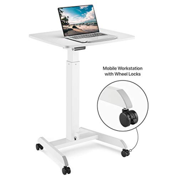 OCOMMO Mobile Podium Adjustable Tilt Desk for Meetings