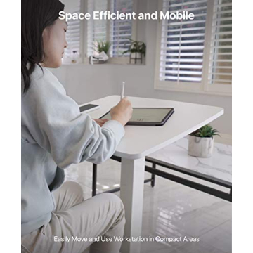 OCOMMO Mobile Podium Adjustable Tilt Desk for Meetings