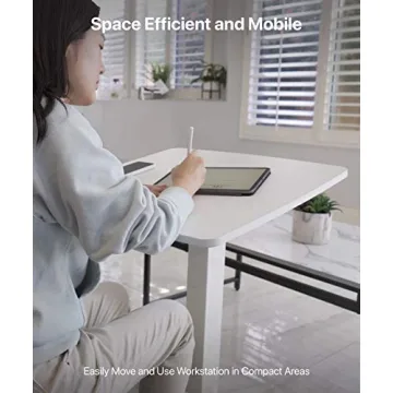 OCOMMO Mobile Podium Adjustable Tilt Desk for Meetings