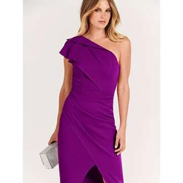 Elegant Caracilia Women One Shoulder Midi Dress Online