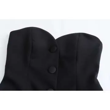 Stylish Perbai Women’s Sleeveless Blazer Tube Top