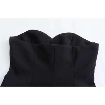 Stylish Perbai Women’s Sleeveless Blazer Tube Top