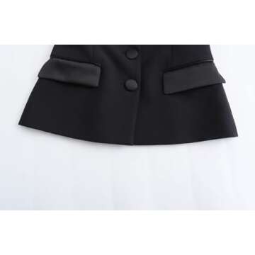 Stylish Perbai Women’s Sleeveless Blazer Tube Top