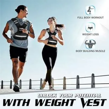 Yes4All Adjustable Weighted Vest 20-32lbs for Men & Women