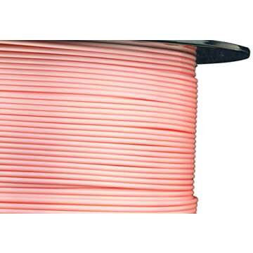 HATCHBOX Silk PLA 3D Printer Filament, Dimensional Accuracy +/- 0.03 mm, 1 kg Spool, 1.75 mm, Pink