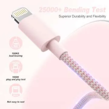 Fast Charging Apple MFi Certified iPhone Charger 6Pack