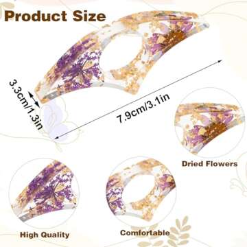 YUXIANLB Book Page Holder for Reading, Thumb Book Page Holder, Resin Transparent Bookmark Book Acces...