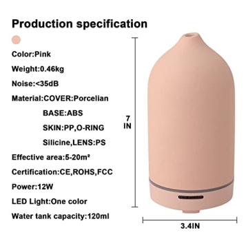 Wanlola Essential Oil Diffuser - Stylish and Silent Aromatherapy