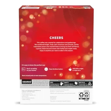 Starbucks Holiday Blend K-Cup Pods for Keurig Brewing
