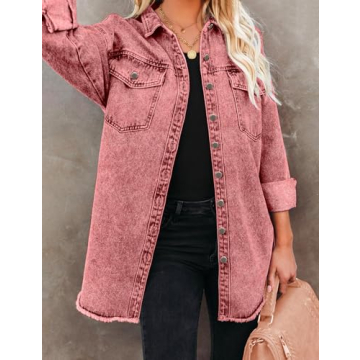 Oversized Denim Jacket for Stylish Women