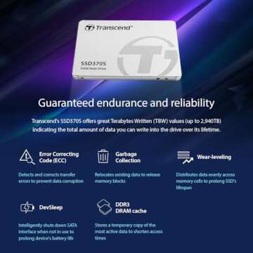 Transcend 32GB SSD370S SATA3 SSD - High-Speed Storage