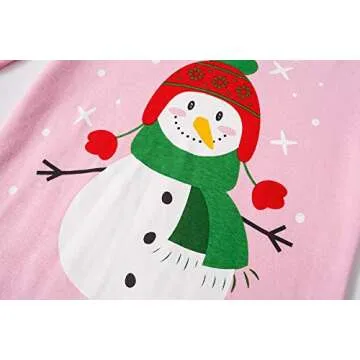 Cozy Christmas Pajamas for Toddlers - Snowman Design