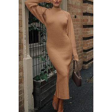 Stylish PRETTYGARDEN 2 Piece Maxi Sweater Dress Set