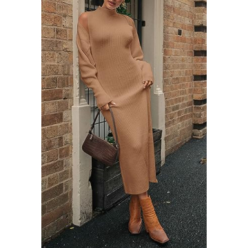 Stylish PRETTYGARDEN 2 Piece Maxi Sweater Dress Set