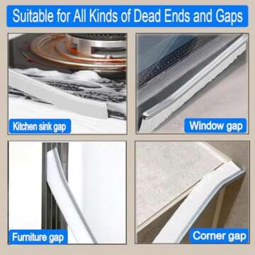 Crevice Cleaning Brush,3 Pack Upgraded Hard Bristle Crevice Gap Cleaning Brush,Crevice Cleaning Tool...