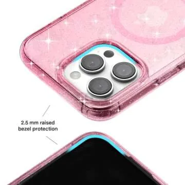 VELVET CAVIAR iPhone 16 Pro Case Pink Glitter - MagSafe Compatibility