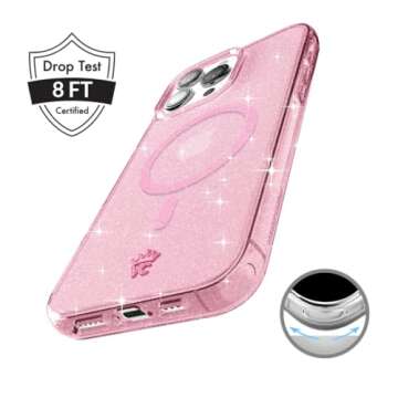 VELVET CAVIAR iPhone 16 Pro Case Pink Glitter - MagSafe Compatibility