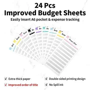 Sooez Budget Binder & Cash Envelope System for Savings