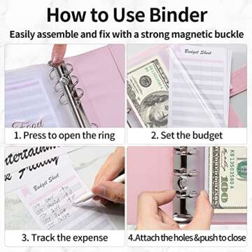 Sooez Budget Binder & Cash Envelope System for Savings