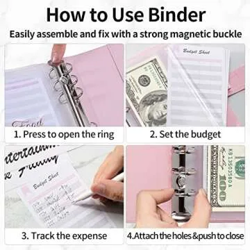 Sooez Budget Binder & Cash Envelope System for Savings