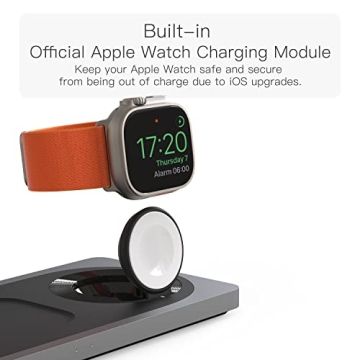 Stylish 3-in-1 Charging Station for Apple Devices