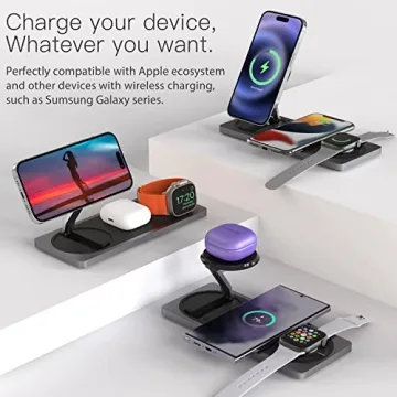 Stylish 3-in-1 Charging Station for Apple Devices