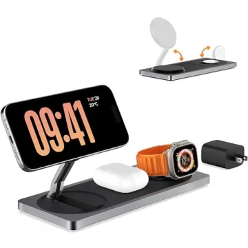 Stylish 3-in-1 Charging Station for Apple Devices