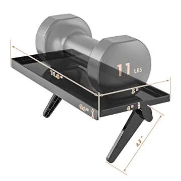 Compact TV Mounting Shelf for Media and Decor