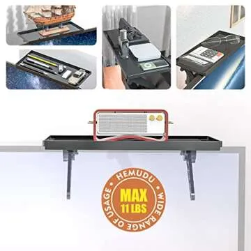 Compact TV Mounting Shelf for Media and Decor