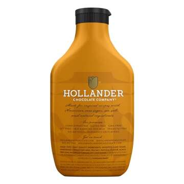 Hollander Caramel Café Sauce | GMO Free, Corn Syrup Free, Soy/Gluten Free |15 fl. oz. Squeeze Bottl...