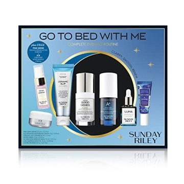 Sunday Riley Anti-Aging Evening Skincare Set for Youthful Skin