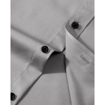 Stylish Lusead Grey Dress Shirt for Men - Slim Fit