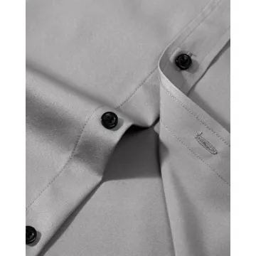 Stylish Lusead Grey Dress Shirt for Men - Slim Fit