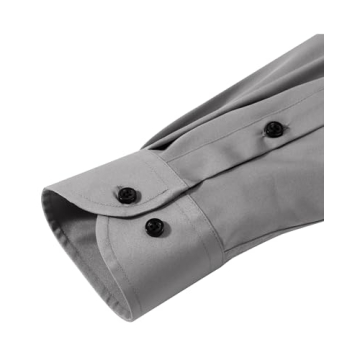 Stylish Lusead Grey Dress Shirt for Men - Slim Fit