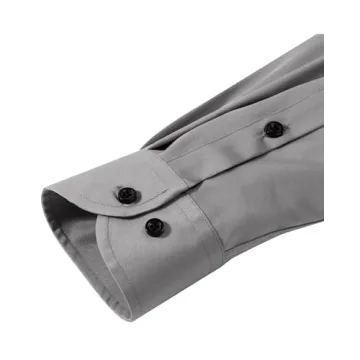 Stylish Lusead Grey Dress Shirt for Men - Slim Fit