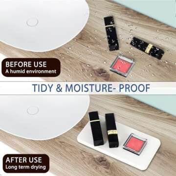 4PCS Quick Drying Diatomite Stone Sink Tray Set