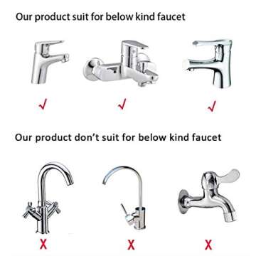 Yonisun Faucet Cover, Leaf Design Safety Faucet Extender for Children Toddler Kids Hand Washing Baby Kids Hand Wash Helper Bathroom Sink(2PCS/Pack)