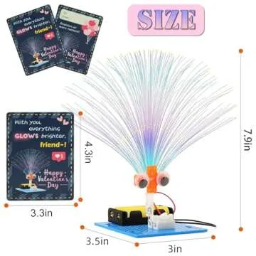7 Pack STEM Kit Valentines Day Crafts Gifts for Kids School Classroom Bulk, Science Activities Class Valentine Gift from Teacher to Student, Circuit Craft Kits for Boys & Girls 8-12 6 8 9 10 Year Old