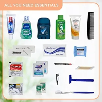 Asom Toiletry Travel Kit 20 PCS TSA Approved Hygiene Set