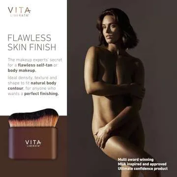 Vita Liberata Self Tanner Body Brush - Designed for Self Tanner & Body Makeup Use, Streak Free Blended Application, Reusable & Easy to Wash, Vegan
